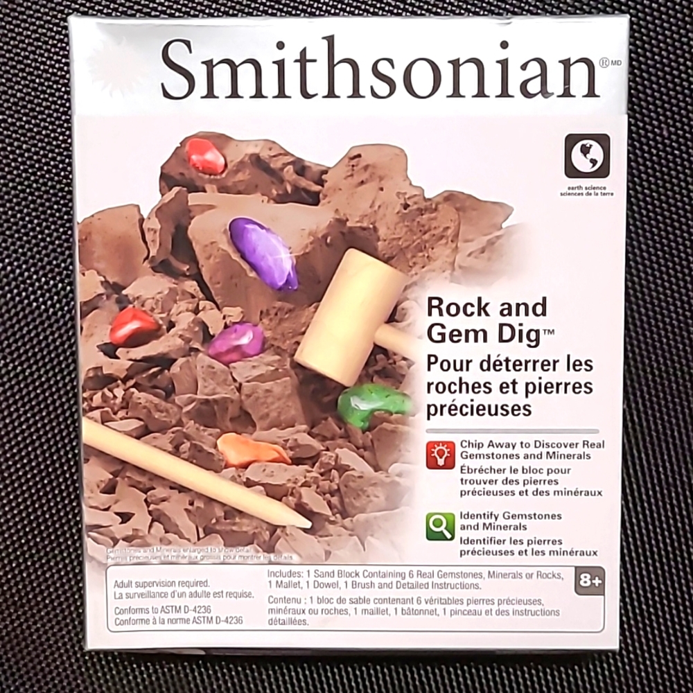 Smithsonian Rock & Gem Dig Kit | Educational Fun Project